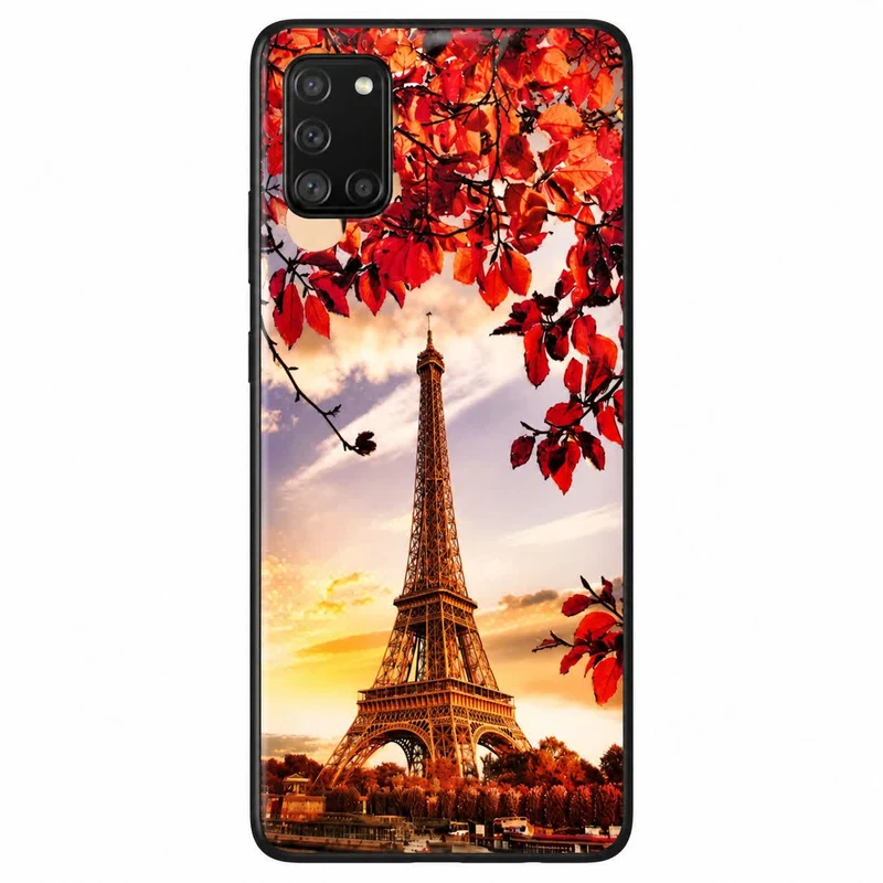 کاور مدل فانتزی طرح ایفل پاییزی مناسب برای گوشی موبایل سامسونگ Galaxy A32