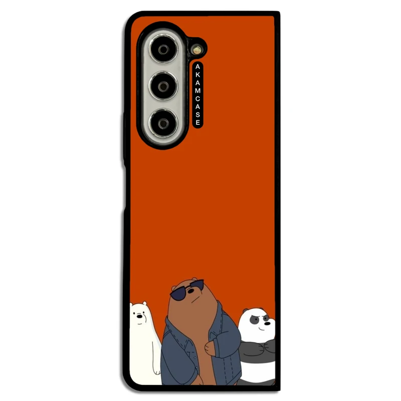کاور آکام مدل AMCWSGZFOLD5-BARE BEAR1 مناسب برای گوشی موبایل سامسونگ Galaxy Z Fold 5