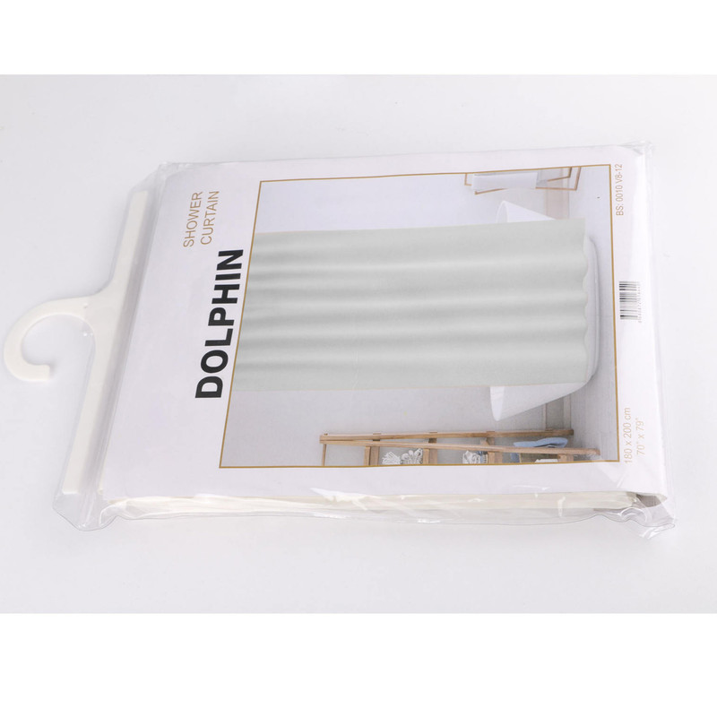 پرده حمام دلفین مدل EV-1620 سایز 180x200سانتی متر
