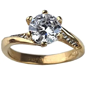 انگشتر زنانه مدل تک تاش 