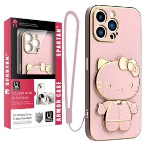 Spartan Kitty Cover For Apple Iphone 14 Pro With Strap