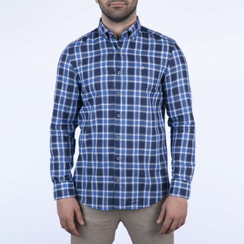 پیراهن آستین بلند مردانه ال سی من مدل 100494-181