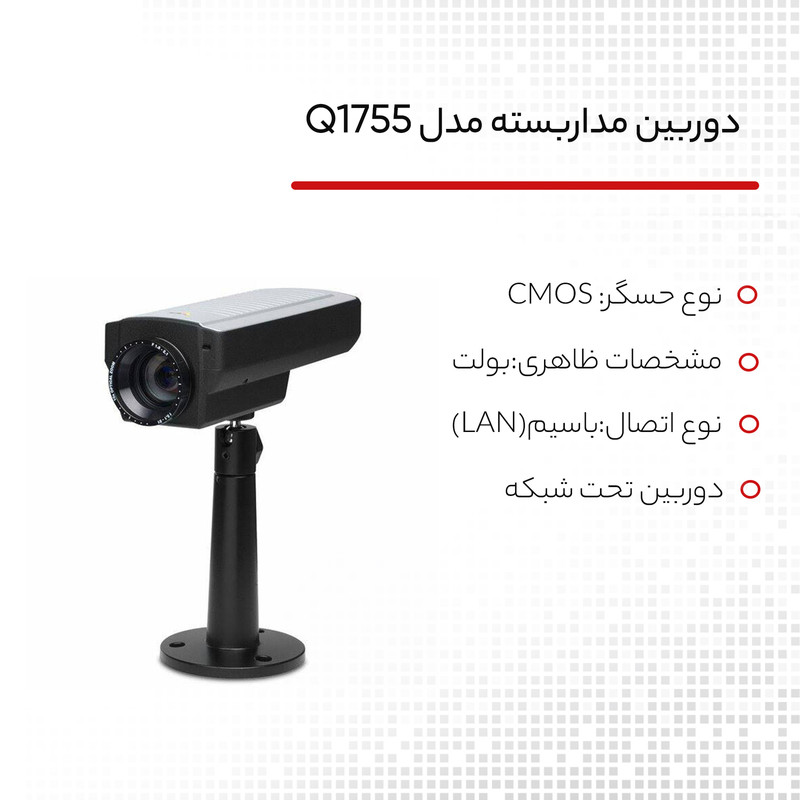 دوربین مداربسته تحت شبکه اکسیس مدل Q1755