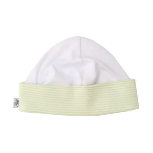 کلاه نوزادی آدمک طرح راه راه کد 03 رنگ سبز