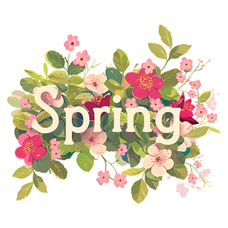 استیکر پارچه و لباس پاد آفرین مدل بهار طرح گل کد S5462