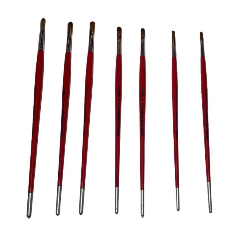 قلم مو زبان گربه ای خرم کد hg-86 مجموعه 7 عددی