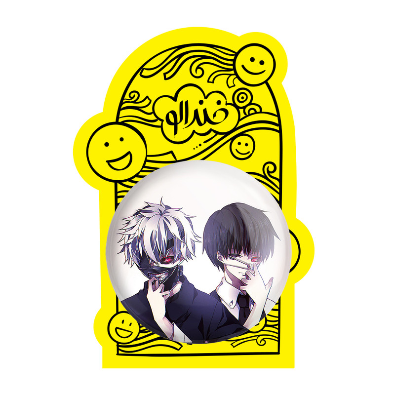 آینه جیبی خندالو طرح کانکی کن انیمه توکیو غول Tokyo Ghoul مدل تاشو کد 11904