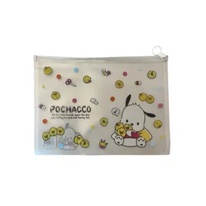 پوشه زیپ‌دار طرح پم پم سایز A4