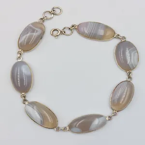 دستبند نقره زنانه مدل عقیق کد 20279