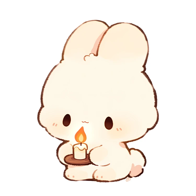 استیکر پارچه و لباس پاد آفرین مدل کارتونی کیوت خرگوش بامزه کد S5801