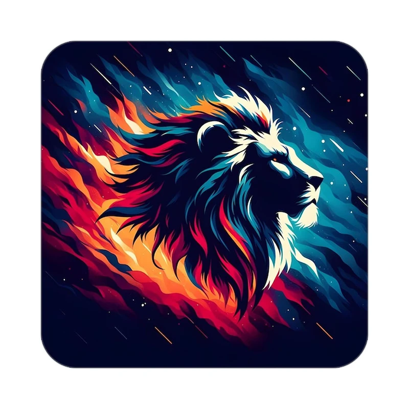 زیر لیوانی کاکتی طرح شیر مدل mp24089