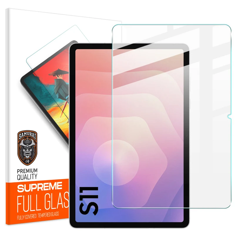 محافظ صفحه نمایش شفاف سامورایی مدل GlastR مناسب برای تبلت سامسونگ Galaxy Tab S11 