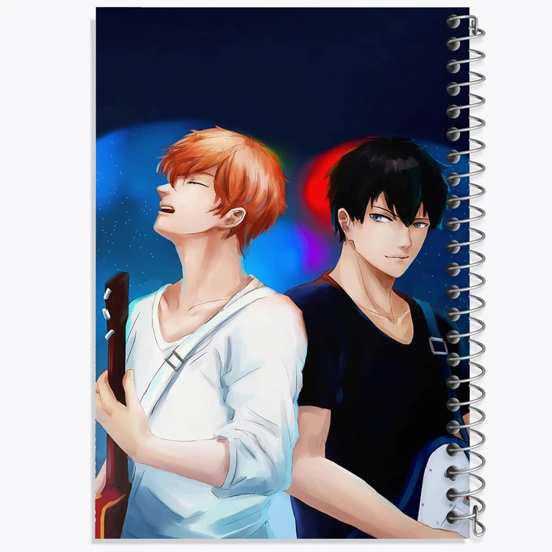 دفتر نت موسیقی 50 برگ خندالو مدل مافویو و ریتسوکا انیمه گیون Given کد 13094