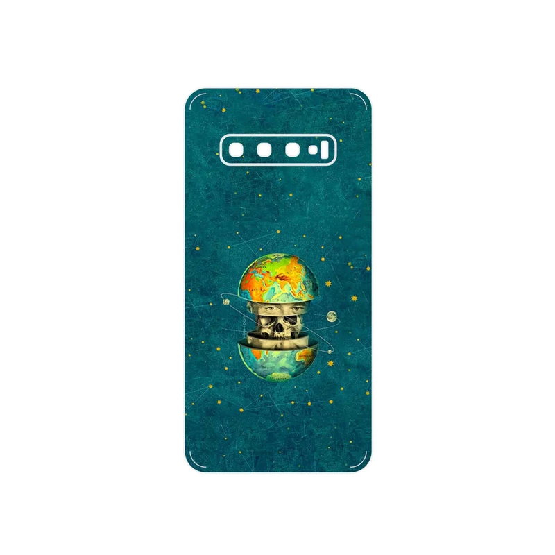 برچسب پوششی ماهوت مدل Collage of Earth Face مناسب برای گوشی موبایل سامسونگ Galaxy S10