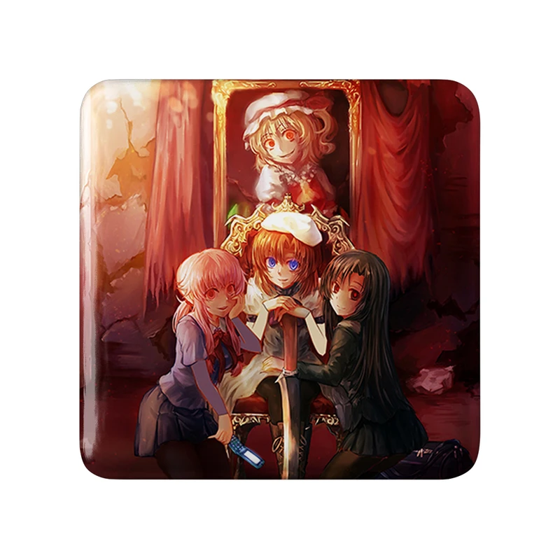 پیکسل خندالو طرح یونو و رنه انیمه میرای نیکی مدل مربعی کد 32374