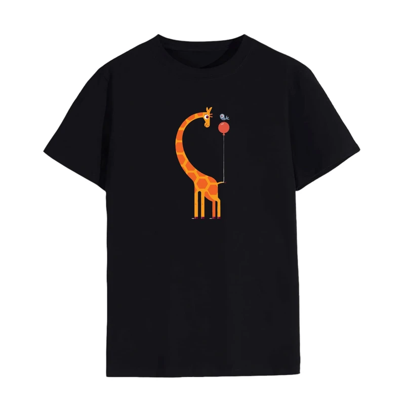 تی شرت لانگ آستین کوتاه زنانه مدل زرافه کد 5