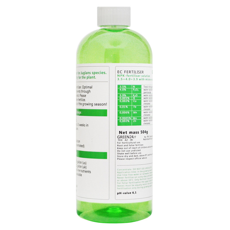 کود مایع درخت گردو گرین 24/7 کد 01WAL حجم 450 میلی لیتر