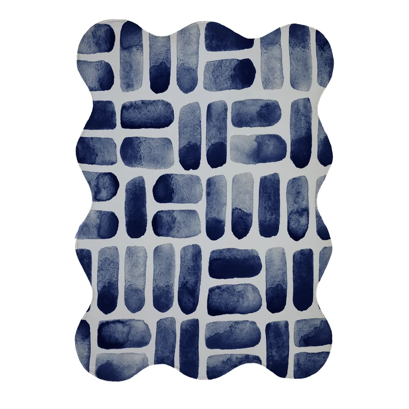 پادری مدل دالبر طرح آبرنگی کد 9080 سایز 80x110 سانتی متر 