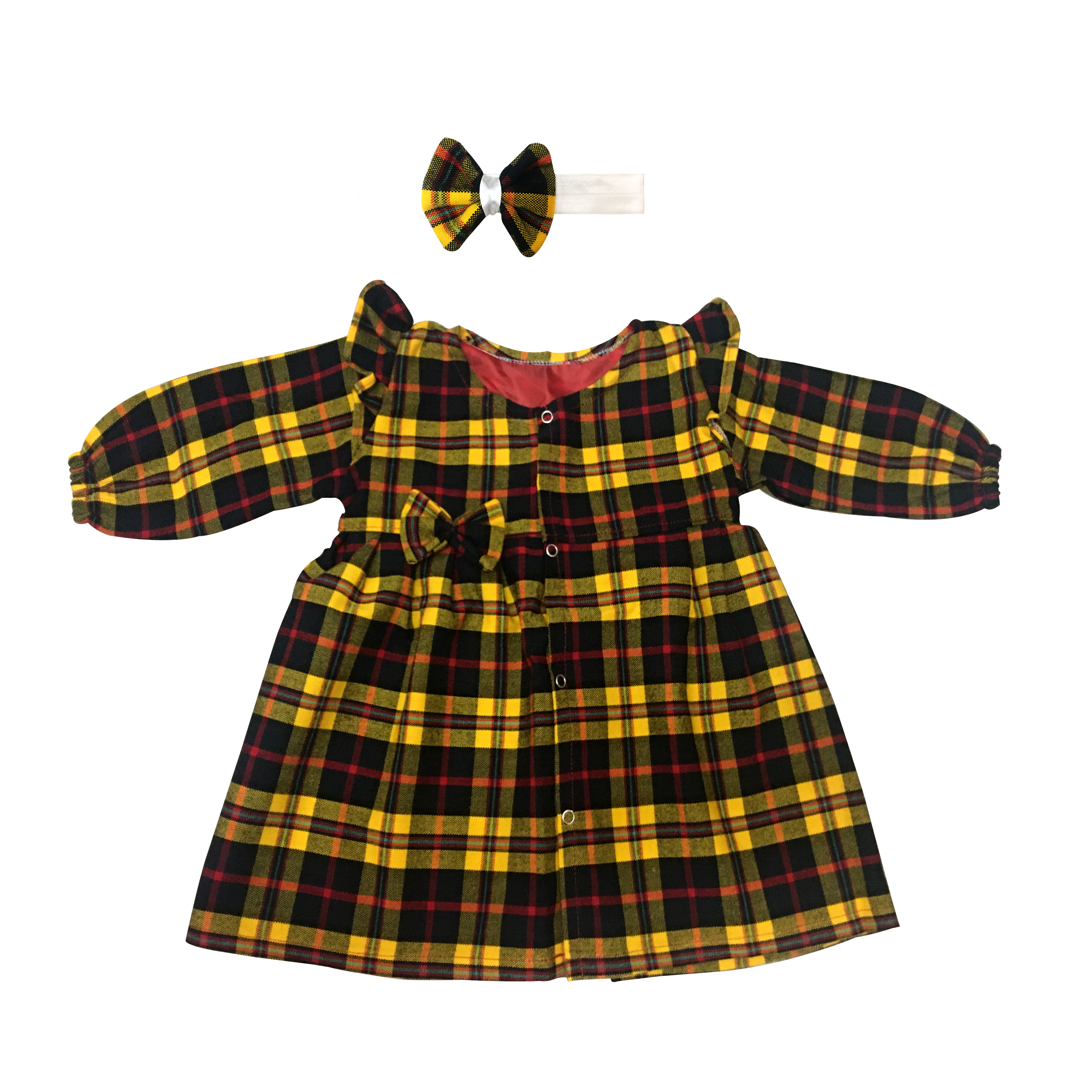 ست پیراهن و تل مو دخترانه مدل نازدونه کد 20