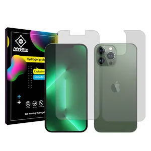 Arka Glass Tough model transparent screen protector suitable for Apple iPhone 13 Pro Max mobile phone along with the back of the phone protector