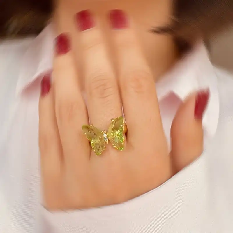 انگشتر زنانه مدل پروانه