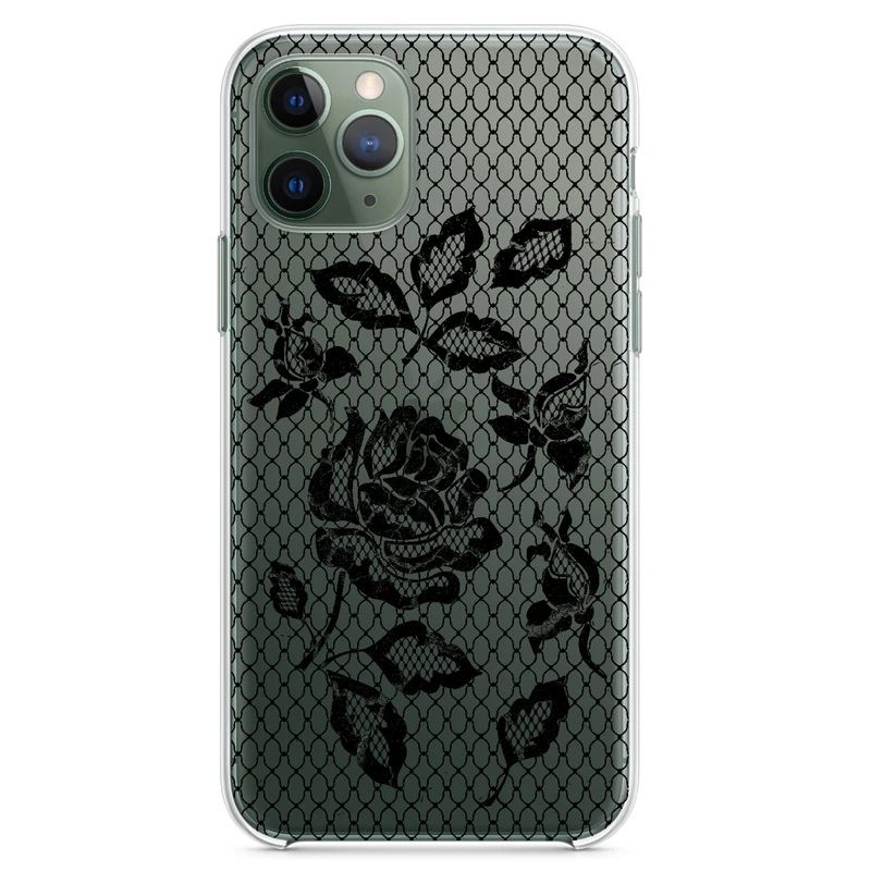 کاور مگافون طرح گل مدل C43-B مناسب برای گوشی موبایل اپل Iphone 11 Pro  