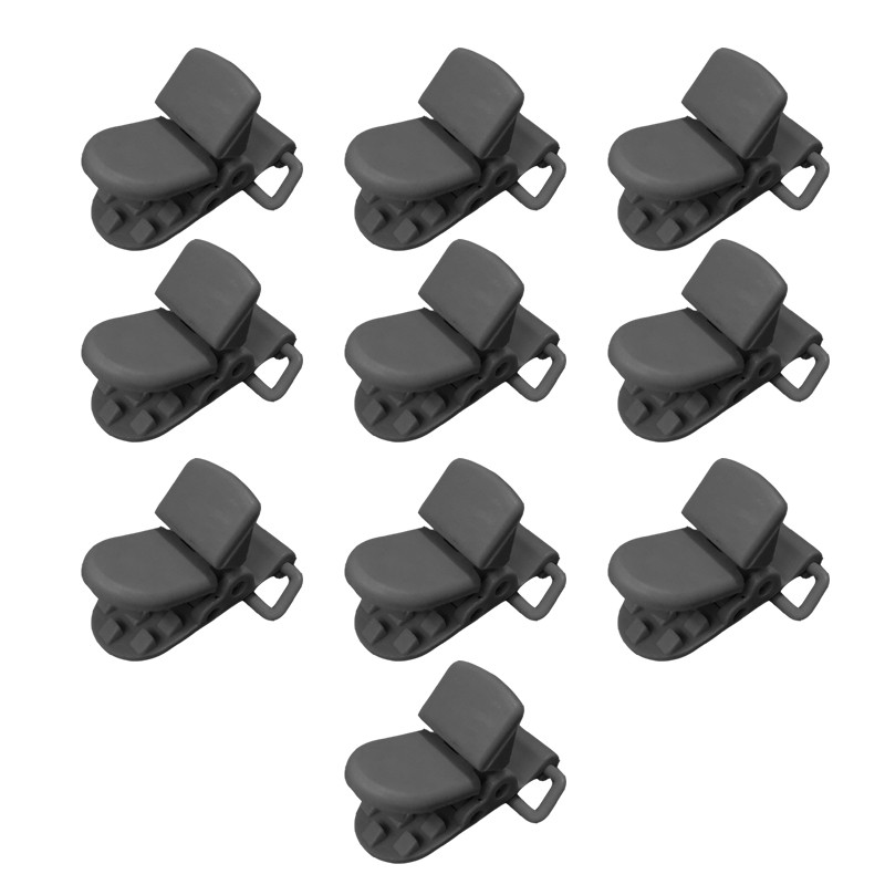 گیره ساسبند مدل پلاستیکی کد sp-GRY10 بسته 10 عددی