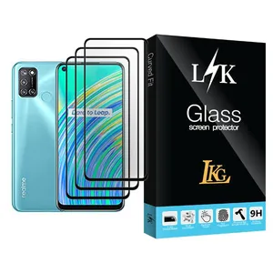 LKG LK Glass MIX003 Screen Protector For Realme C17 Pack Of 3
