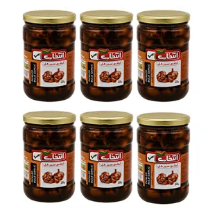 ترشی سیر گل انتخاب - 640 گرم بسته 6 عددی
