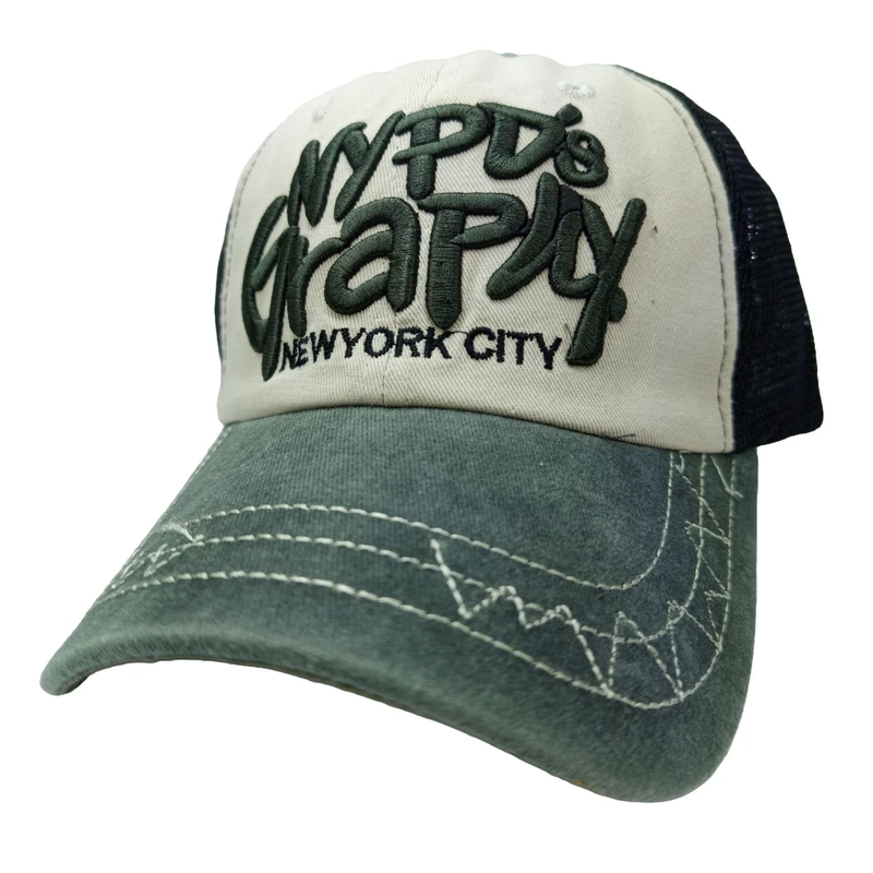 کلاه کپ مدل کتان طرح پشت توری