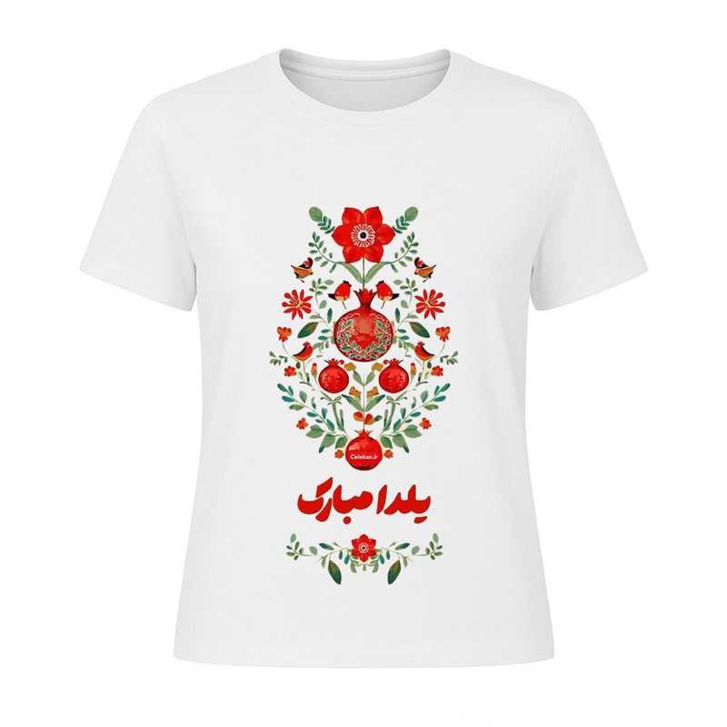 تی‌شرت آستین کوتاه زنانه مدل یلدا کد 65