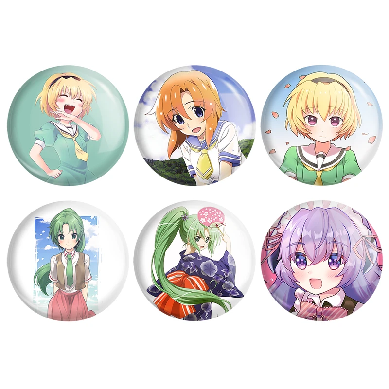 مگنت خندالو طرح انیمه هیگوراشی وقتی اشک می ریزد کد 1014A مجموعه 6 عددی