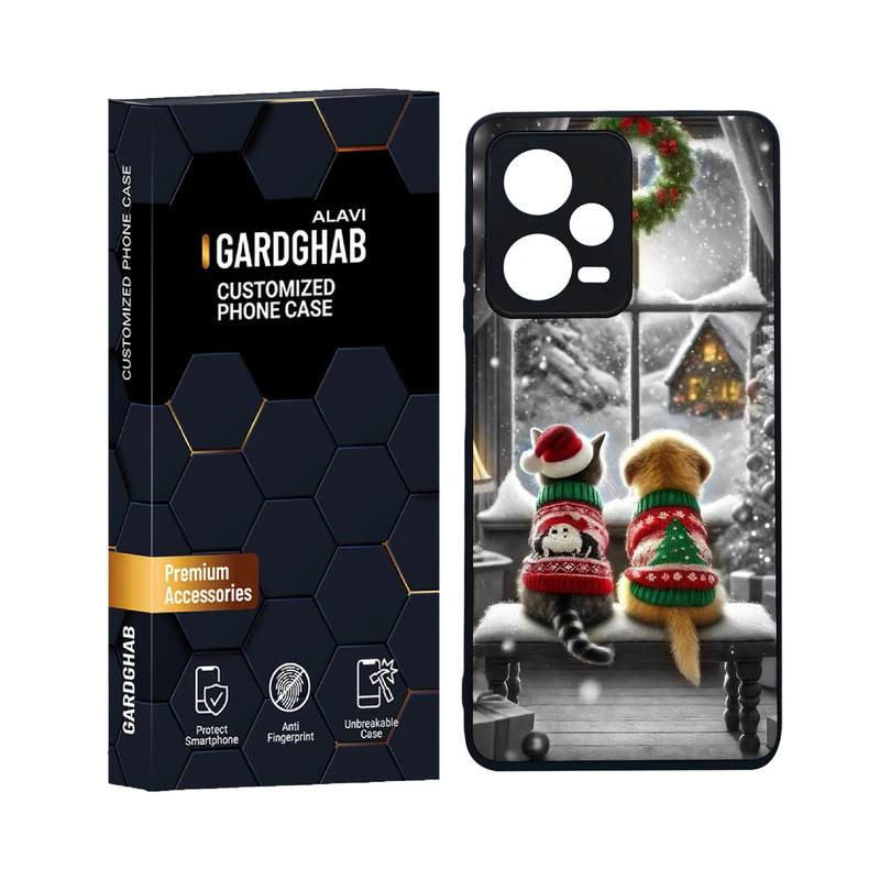 کاور گارد قاب علوی مدل دورژله ای هنری مناسب برای گوشی موبایل شیائومی Redmi Note 12 Pro 5G