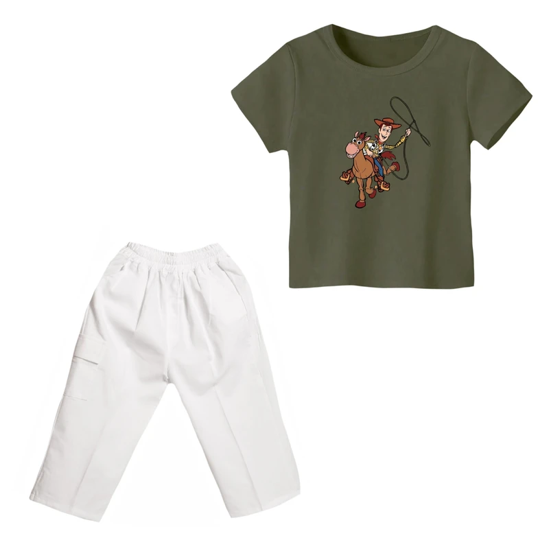 ست تی شرت و شلوارک پسرانه مدل داستان اسباب بازی کد ۵