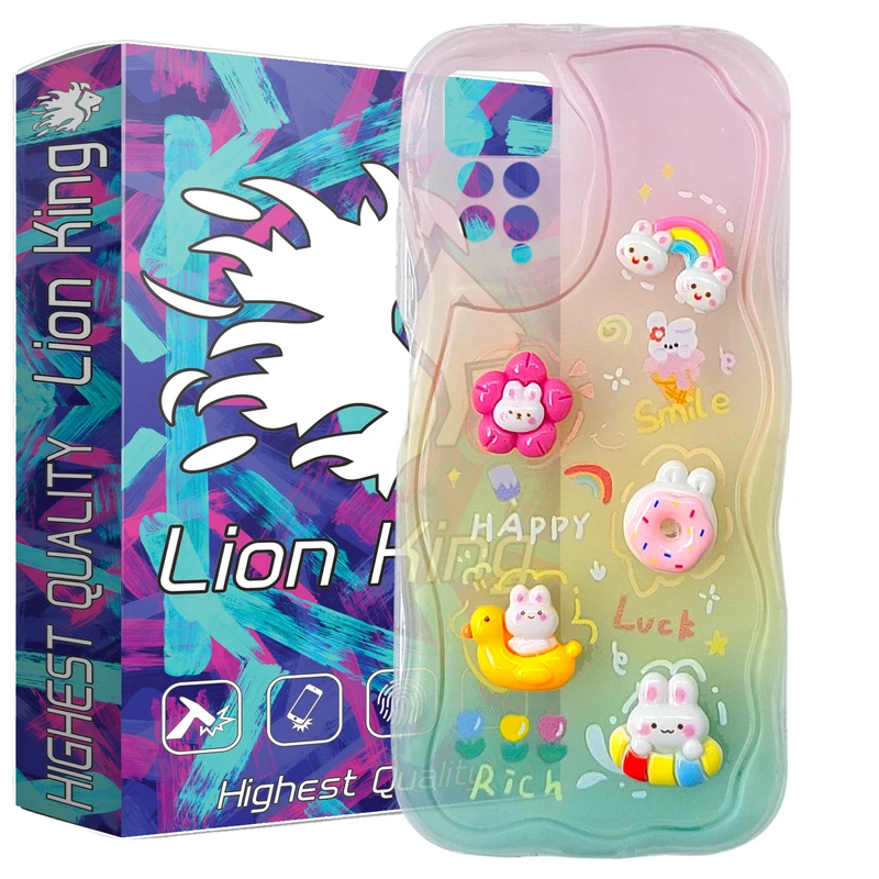  کاور لاین کینگ مدل TPUخرگوش مناسب برای گوشی موبایل شیائومی Redmi Note 12 Pro 4G