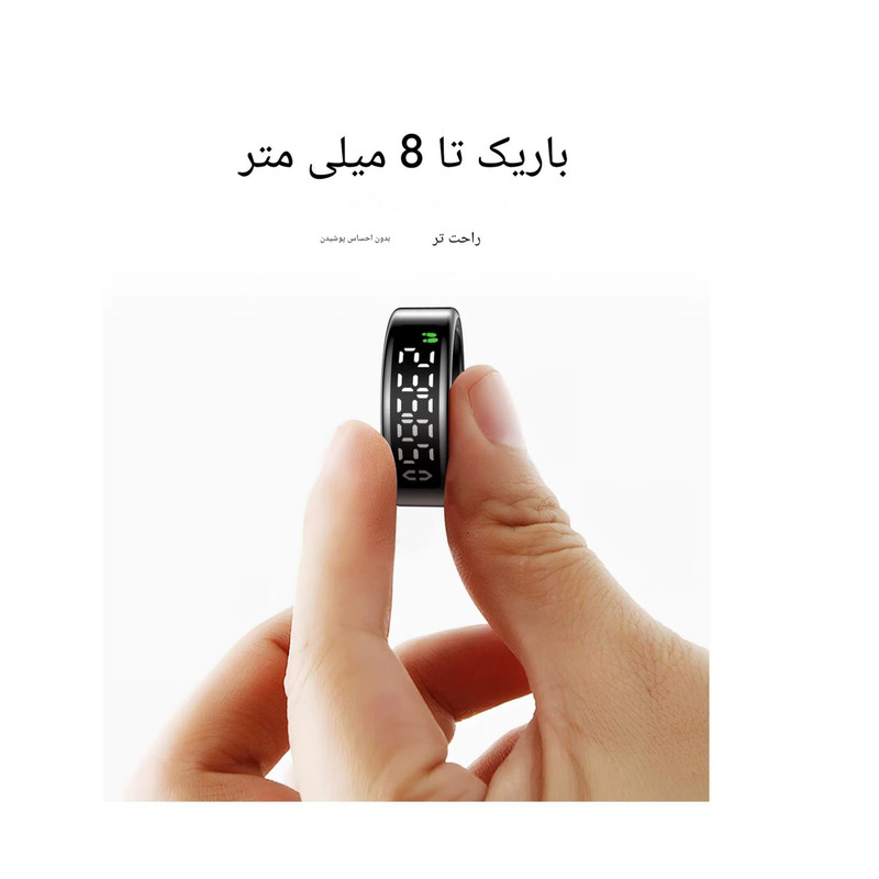 حلقه هوشمند اسمارت رینگ مدل SY01 رنگ نقره ای