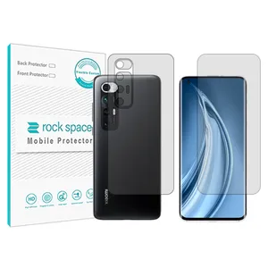Rockspace transparent screen protector HyGEL model suitable for Xiaomi Mi 10S mobile phone along with back protector