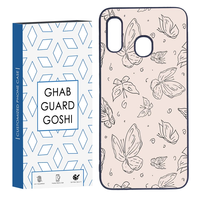 کاور قاب گارد گوشی طرح پروانه کد TPU-238 مناسب برای گوشی موبایل سامسونگ Galaxy A30 / A20