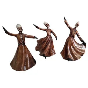 مجسمه طرح سه مرد مدل رقصنده مجموعه 3 عددی