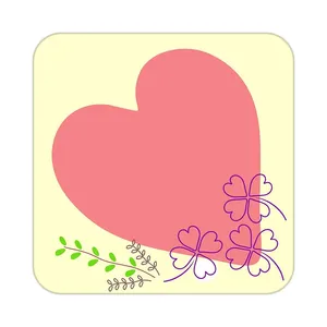 زیر لیوانی کاکتی طرح عاشقانه مدل mp39756