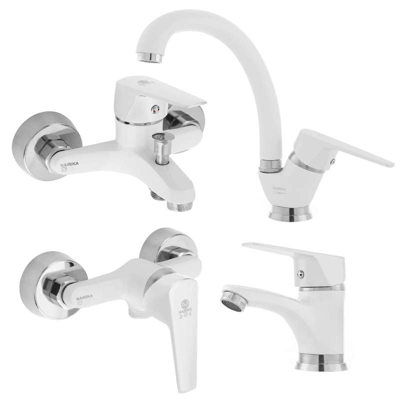 ست شیرآلات نایریکا مدل آروین کد W-02 مجموعه 4 عددی