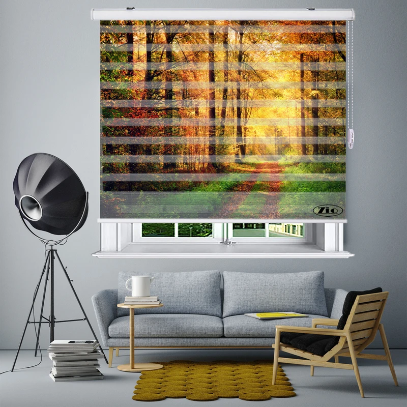  پرده زبرا زیو مدل L5029 سایز 150x280 سانتی متر