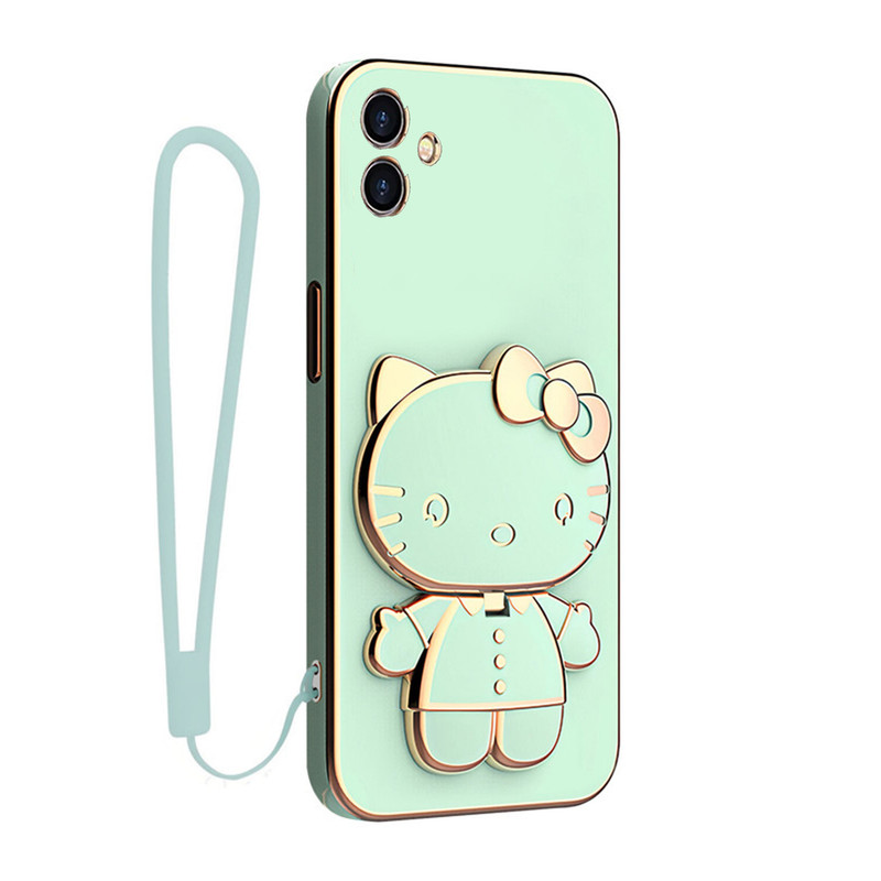 کاور اسپارتان مدل Kitty Strap مناسب برای گوشی موبایل سامسونگ Galaxy A06 به همراه بندآویز