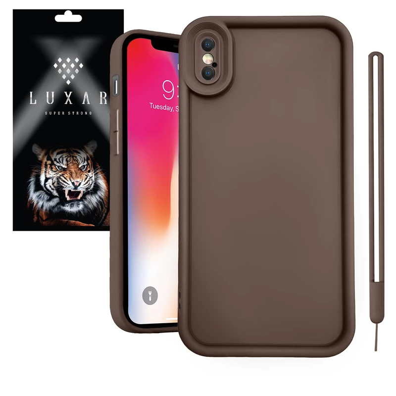 کاور لوکسار مدل ipX -Puffer band مناسب برای گوشی موبایل اپل iPhone X / XS به همراه بند آویز