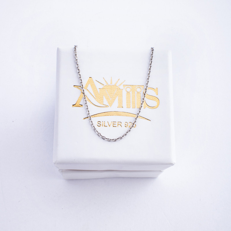 زنجیر نقره زنانه آمیتیس مدل فلامینگو کد AMT-Z012