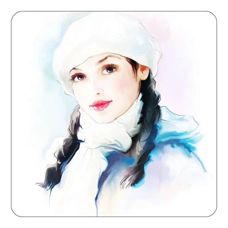 مگنت طرح نقاشی دختر مدل mg10597