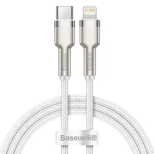 کابل تبدیل USB-C به لایتنینگ بیسوس مدل CATLJK-A02 Zinc Alloy PD20W طول 1 متر