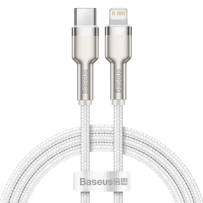 کابل تبدیل USB-C به لایتنینگ بیسوس مدل CATLJK-A02 Zinc Alloy PD20W طول 1 متر
