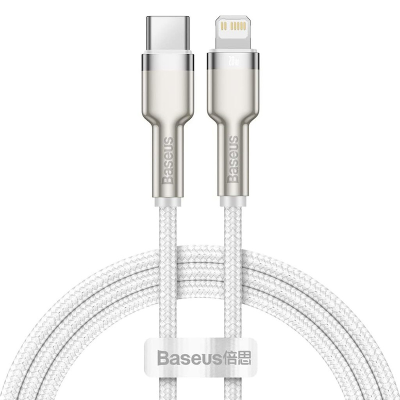 کابل تبدیل USB-C به لایتنینگ بیسوس مدل CATLJK-A02 Zinc Alloy PD20W طول 1 متر