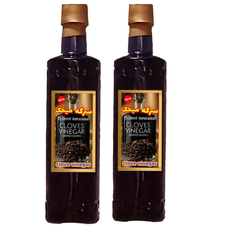 سرکه میخک ارگانیک سرکه سرا - 500 میلی لیتر بسته 2 عددی